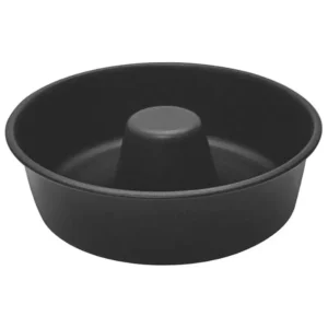 Forma para Pudim e Bolo com Furo Central Antiaderente Alumínio 21cm Preta
