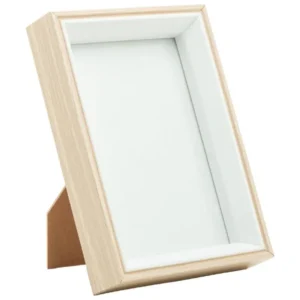 Porta-Retrato de MDF 10x15cm Branco Minimalista para Mesa
